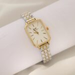 ساعت dw صفحه مستطیل گلد - Image 2