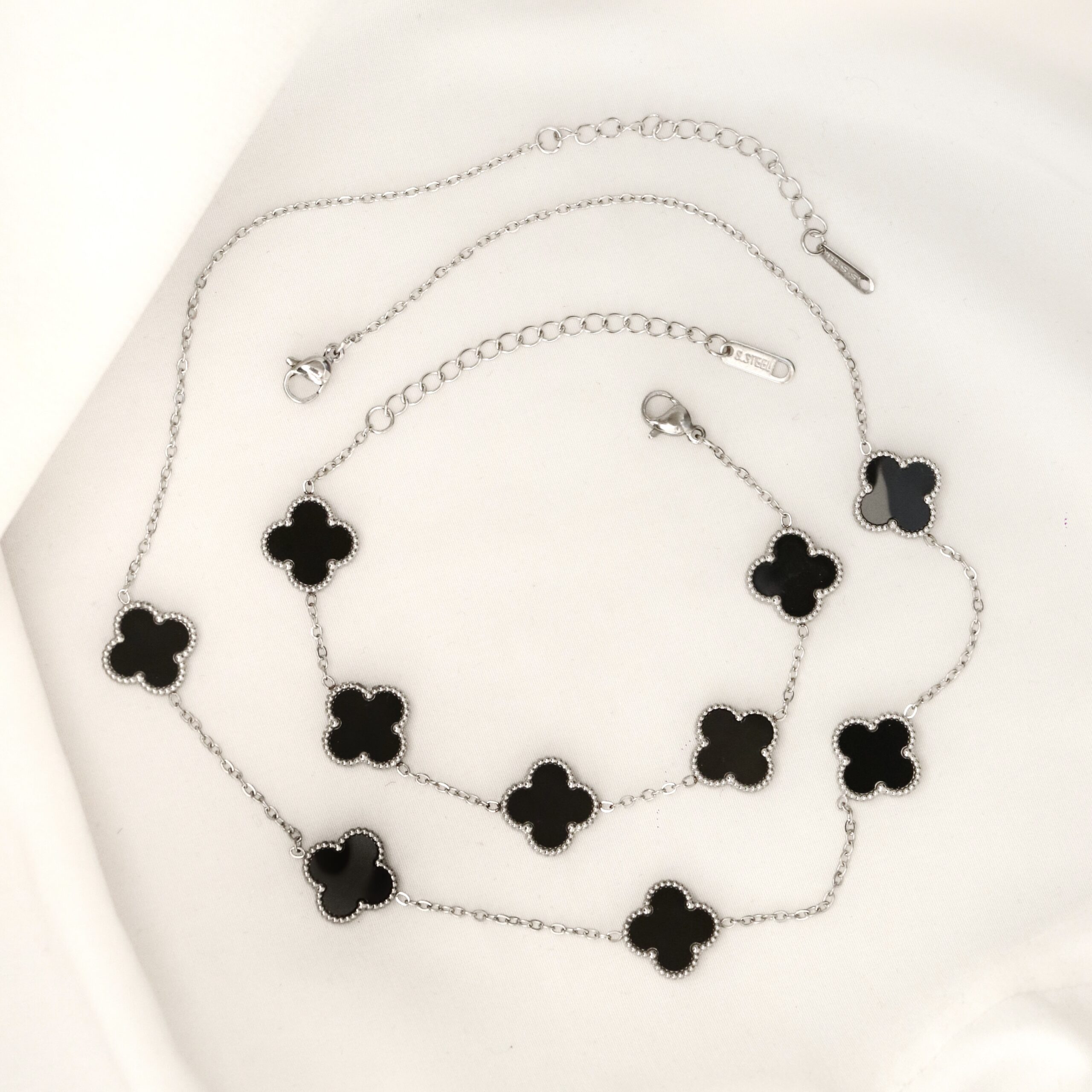 ۲۰۲۵۱۱۱۱۱۵۴۵۴۹_IMG_1360 نبمست ونکلیف مشکی (زنجیر سیلور)استیل - Image 1