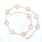 گردنبند ونکلیف صورتی