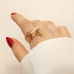 انگشتر ژوپینگ حصیری پیچیده - Image 2