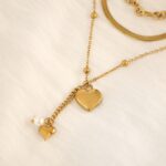 گردنبند قلب سه لاین - Image 2