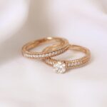 حلقه پشت حلقه فول نگین