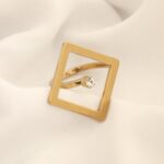 انگشتر لوزی استیل