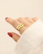 انگشتر موج استیل - Image 2