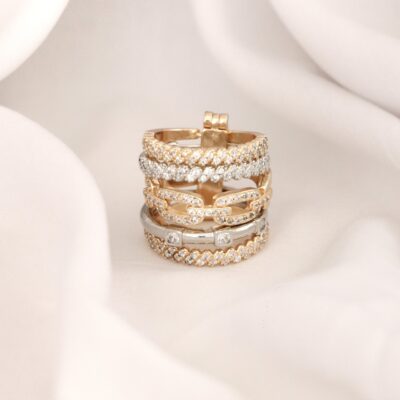 انگشتر پورتوفینو دو رنگ