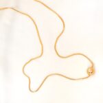 گردنبند ساده با پلاک توپی - Image 3