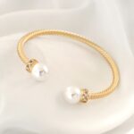 دستبند گوی مرواریدی استیل - Image 2