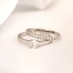 حلقه فول نگین سیلور