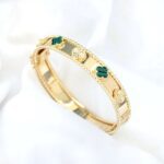 انگشتر و دستبند ونکلیف سبز - Image 3