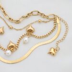 دستبند چهار لاین قلب استیل - Image 2